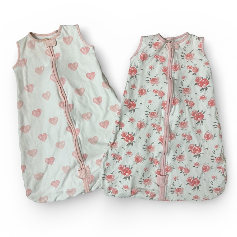 Bundle of Mama Cheetah Medium Sleep Sacks- 6-12 months- 100% Organic Cotton